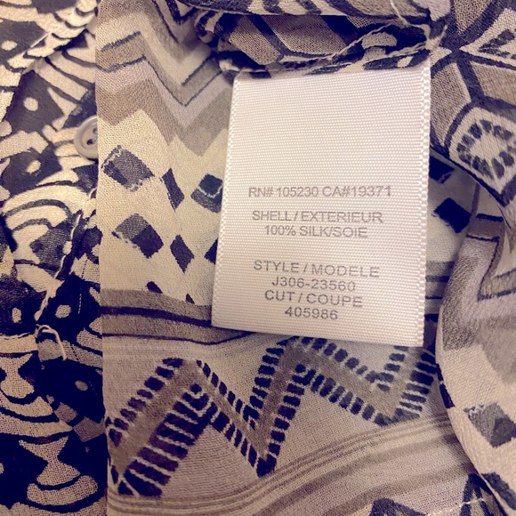 Joie Silk Printed Top Blouse S - Picture 9 of 9